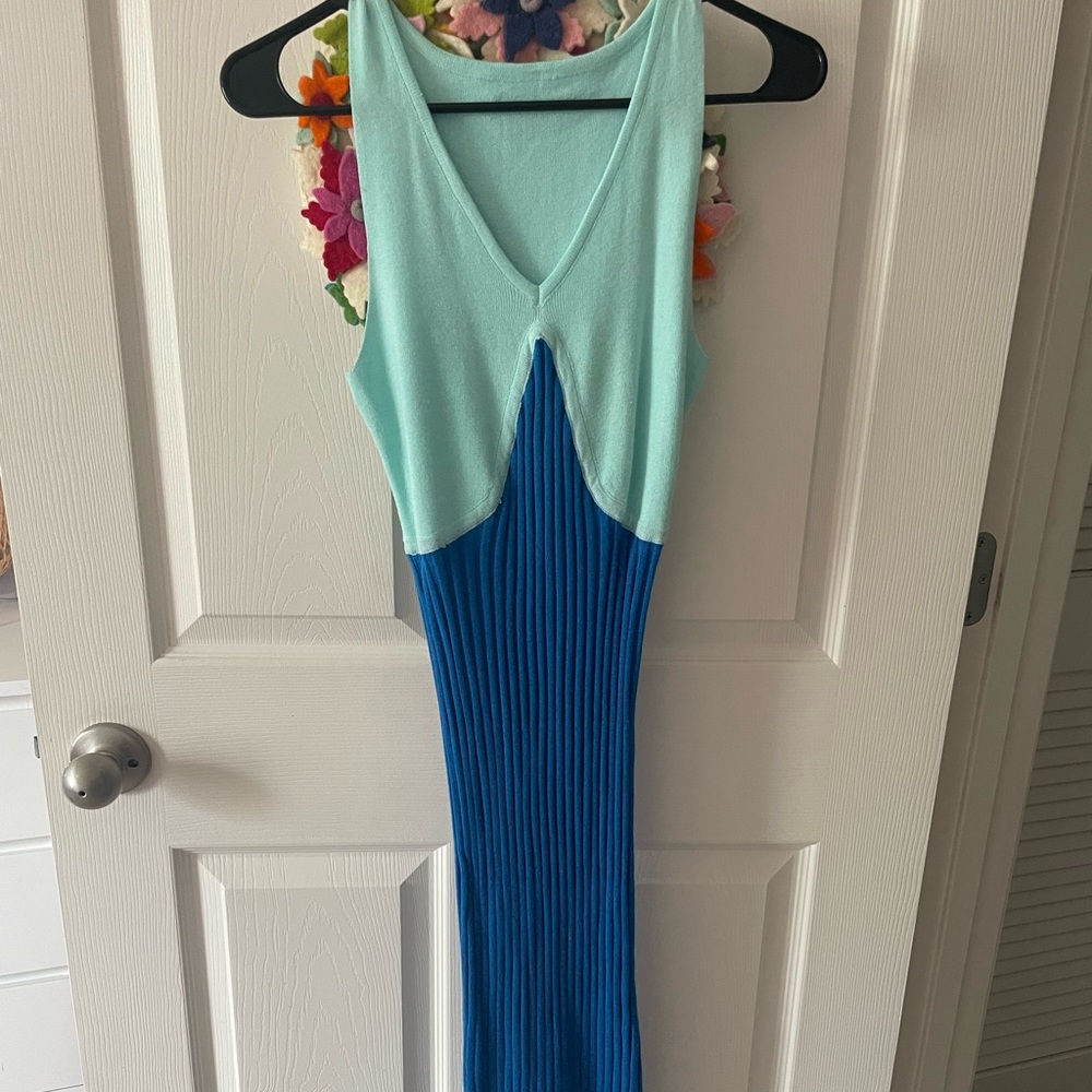 NO BRAND colorblock dress